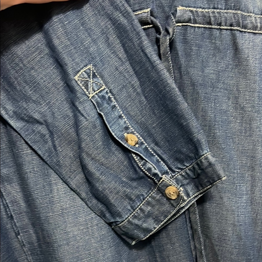 NWT Lucky Brand Blue Denim Tunic Dress - Picture 3 of 9